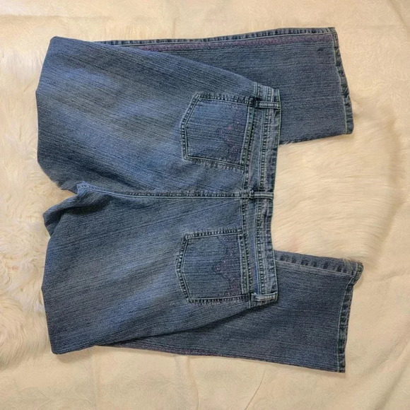 COSMOPOLITAN Jeanswear Embellished Blue Jeans Womens Bootcut Denim Size 16 - Picture 5 of 5